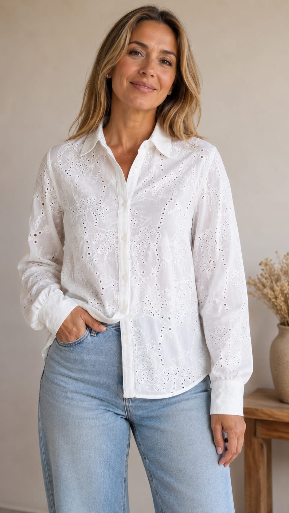 camisa de broderie